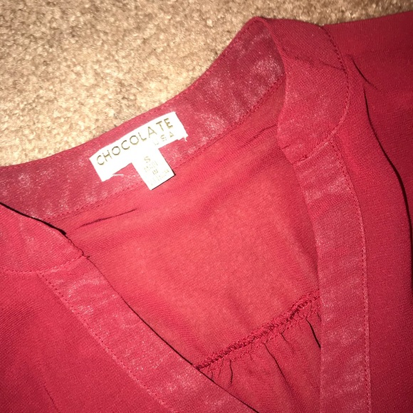 Maroon with gold buttons 3 for $15 - Picture 2 of 4